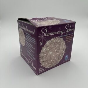 Vintage Starlight Sphere 7.5" White 50-Light Ball Christmas Constellation Works